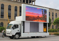 導かれたトレーラーのビデオ パネルを表示するために導かれるP6ヴァンOutdoor Mobileのトラックの広告