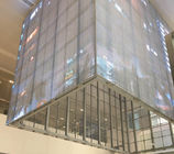 HDのビデオ広告導かれたスクリーンP3.91の屋内窓ガラスの透明な導かれたカーテンの表示