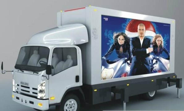 P6屋外のデジタルの掲示板の広告のための移動式トラックのLED表示