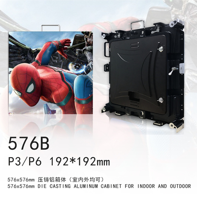 P3屋内レンタル導かれたスクリーンはアルミニウム キャビネット4Kの決断IP43ダイ カストの