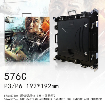 P3屋内レンタル導かれたスクリーンはアルミニウム キャビネット4Kの決断IP43ダイ カストの
