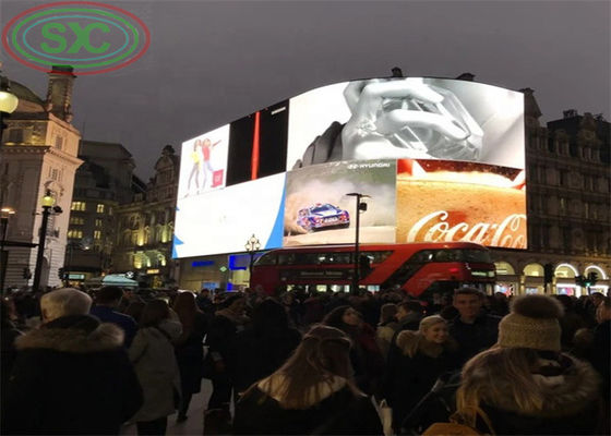 調整可能な角度 屋外巨大なLED看板 都市の中心部でLEDパネルをカスタマイズ