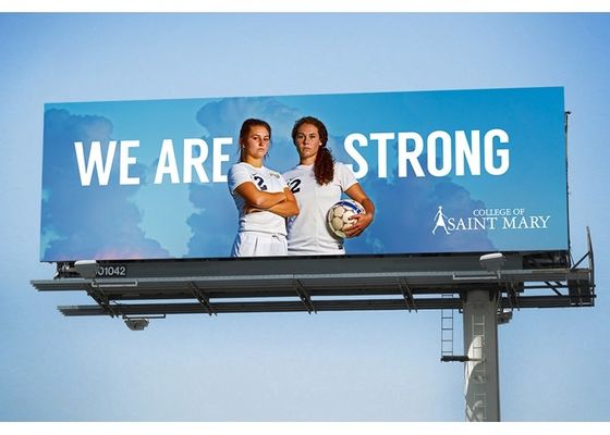 HD 6mmの二重側面LEDの映画広告/開いたLEDのビデオ印の高い明るさIP65