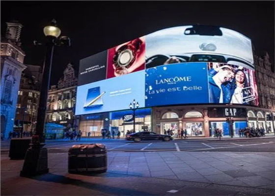 お買い得 屋外のでき事P3.91 500x1000mmのパネルはアーク ロックが付いている導かれたTVスクリーンIP65を曲げた オンライン