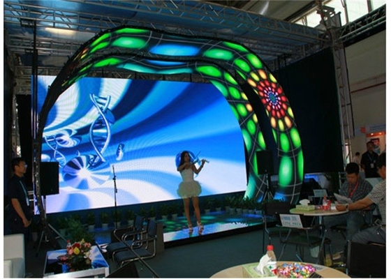 P3.91 HD フルカラー RGBLED ダイ・カスティング アルミニウムスクリーン 高刷新率 500*1000MM キャビネット