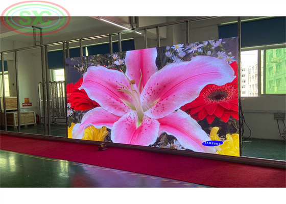 P3.91 HD フルカラー RGBLED ダイ・カスティング アルミニウムスクリーン 高刷新率 500*1000MM キャビネット