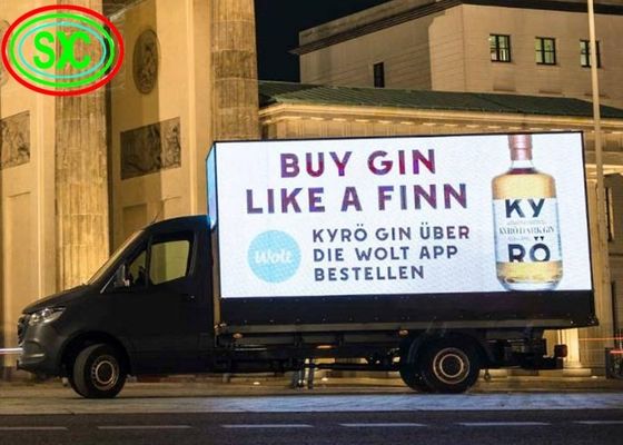 P4 フルカラー 高明度の自動車LED画面