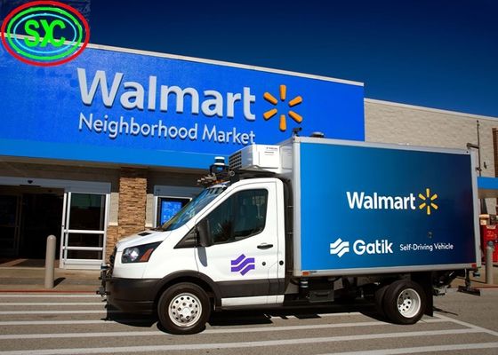 P4 フルカラー 高明度の自動車LED画面