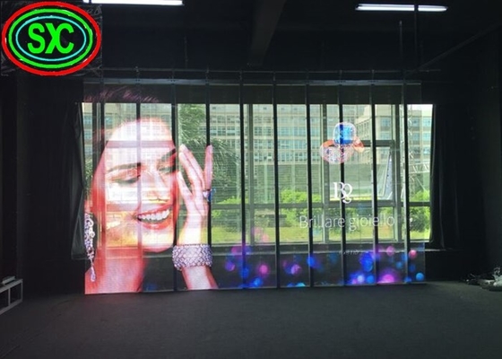 中国 室内 P3.9-7.8 フルカラー 透明 LED ディスプレイ スマッド カーブ