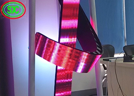 SMD P10はカーブ球の円柱カーテンのLED表示を360度防水します