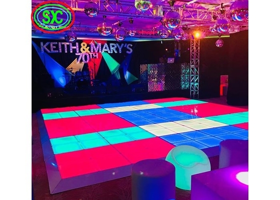 中国 SMD3535 サウンドアクティブ DJ LED ディスコダンスフロア ホワイトビームパネル