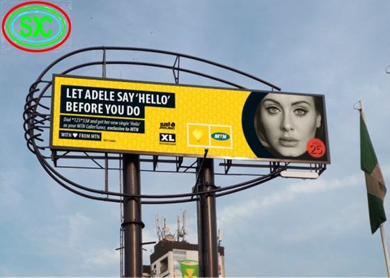 フルカラー P10 屋外 LED パネル 5000cd/M2 輝度 10mm ピクセルピッチ