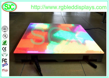 インタラクティブ センシティブ 魅力的な アクリルLED ディスコ ダンスフロア パネル RGB 色の変更