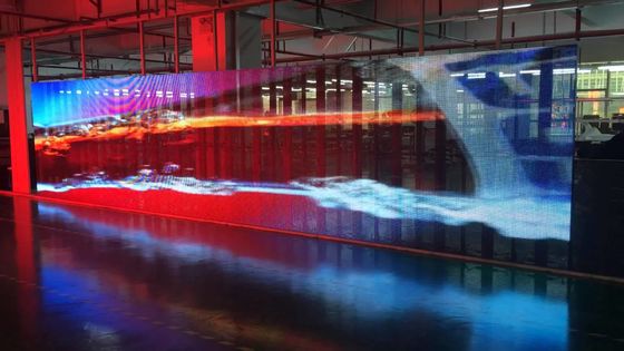 屋内屋外透明LEDスクリーン P3.91-7.82mm 3000CD輝度