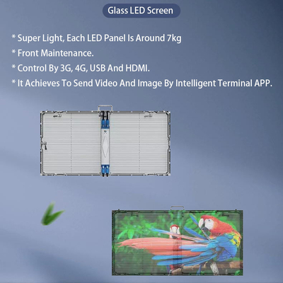 ショッピングモール広告 G3.9-P7.81 メッシュ超薄透明LEDディスプレイ