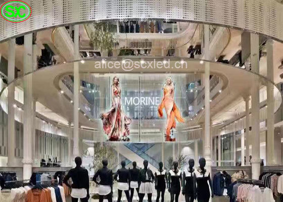 p6.25静かに透明で適用範囲が広い導かれたスクリーン、SMDのガラス壁スクリーンの新星システム