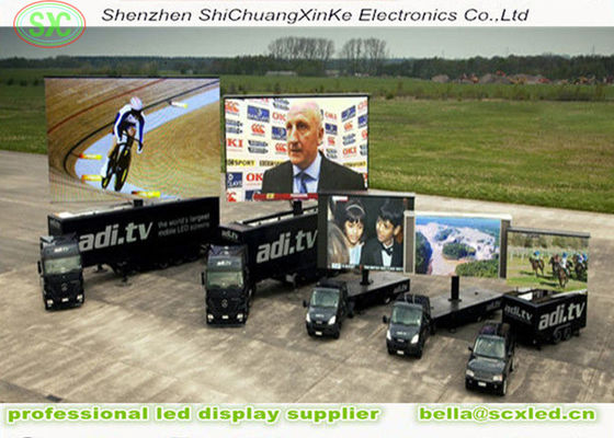 P5 アウトドアモバイルトラック LED ディスプレイ 5mm ピクセルピッチ IP65