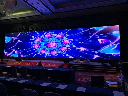 HD フルカラーP4 インダース SMD LED ダイ・カスト アルミニウムスクリーン スチールケース 65420 ドットマトリックス