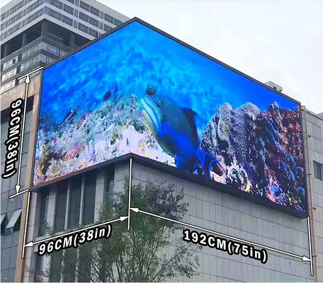 P6 フルカラー アウトドア広告 LED 鋳型アルミスクリーン 3 年間の保証