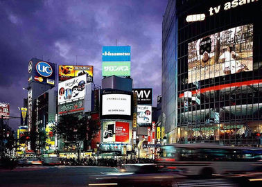 アウトドア P10 フルカラー SMD 防水 LED ビデオ広告 掲示板 320*160mm