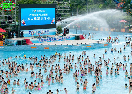 水プールIP65で防水IP65のP10mm RGB屋外のLED表示