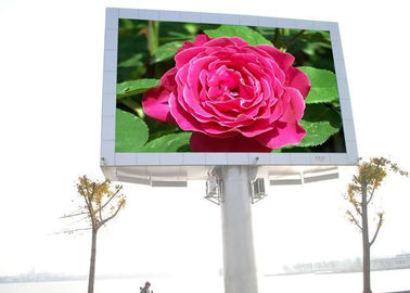 屋外デジタル掲示板 マウントした動画 フルカラー P10 大きなLED広告ディスプレイ