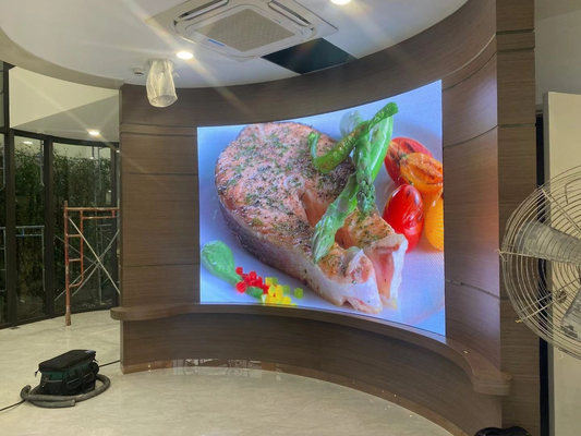 640x640mm p1.8 p2.5 室内フルカラーLEDディスプレイパネル 鋳型アルミキャビネット