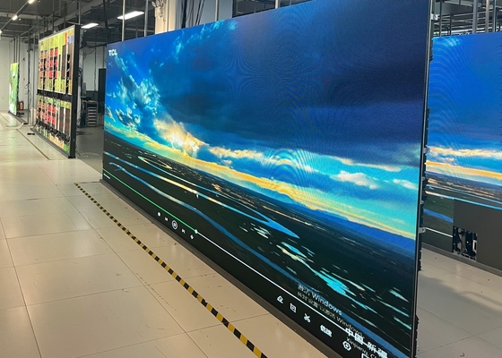 P3.91 会議用室内LED広告スクリーン/鉄製キャビネット付きLEDビデオ壁