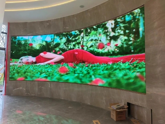 フルカラーLEDカーテンウォールディスプレイ,インドアスタジアムLEDステージカーテンスクリーンP25