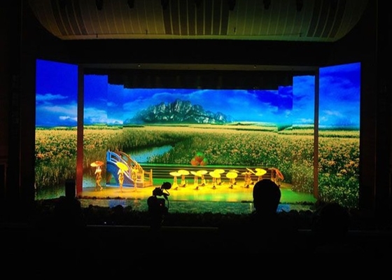 RGB P2.6 室内型 鋳型 アルミ フル カラー LED ディスプレイ レンタル 3840HZ HD ビデオ 画面 250*250MM