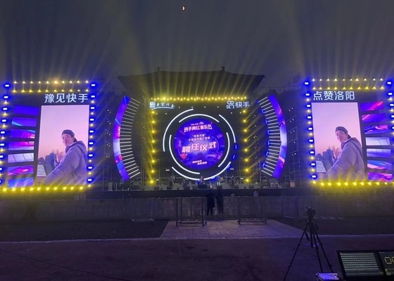 大型屋外レンタ 320×160mm P10 広告壁掲示板 舞台音楽祭 コンサート