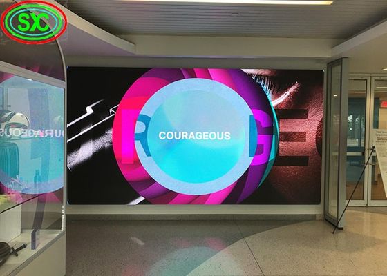 P3.91 室内用フルカラーLEDディスプレイ,防水,密封された鋼製キャビネット