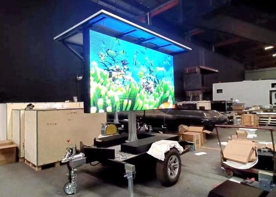 防水 高明るさ モバイル トラック LED ディスプレイ 1R1G1B チューブチップ 鉄/鋼のハウジング