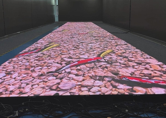 P2.5 フルカラービデオダンスフロア,SMD 照明型フロアタイル 1/32 スキャン 160*160mm モジュール