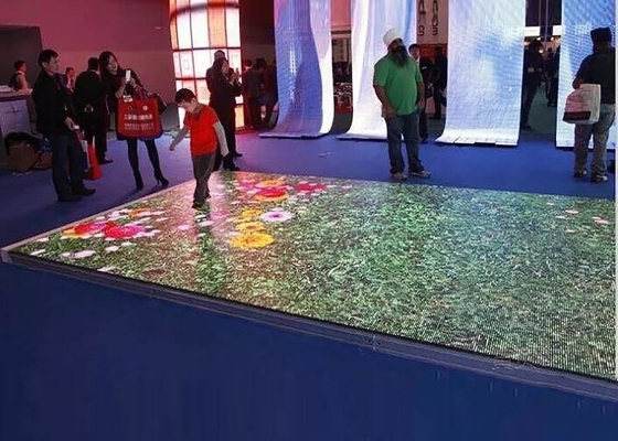 P2.5 フルカラービデオダンスフロア,SMD 照明型フロアタイル 1/32 スキャン 160*160mm モジュール