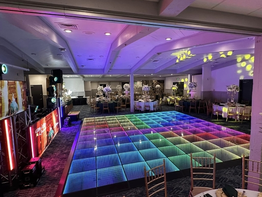 防水 室内 室外 P4.81 ナイトクラブ 結婚式 LED ダンスフロア 腎臓スクリーン