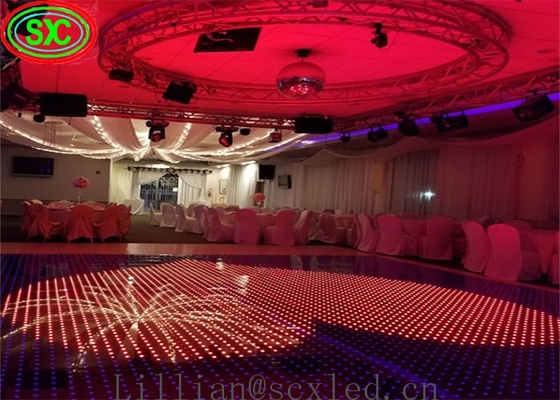 室内 P8 フルカラー LED ダンスフロア 1000mmX500m キャビネット 3年保証