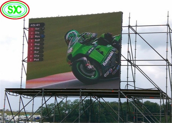 鋳型アルミスクリーン 防水 RGB DIP P16 LEDディスプレイ 屋外フルカラー 500*1000mm