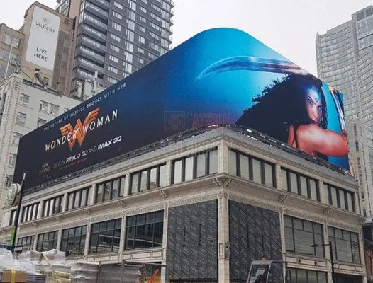 屋外P5 960x960mmのマグネシウムのキャビネットIP65の国家の星ランプの固定設置デジタル表示装置の映画広告