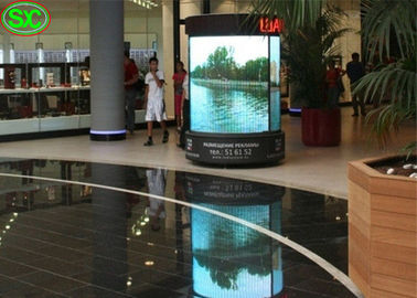 生きているでき事のための柔らかいP4屋内フル カラーの円形の広告LED ScreensCylindrical