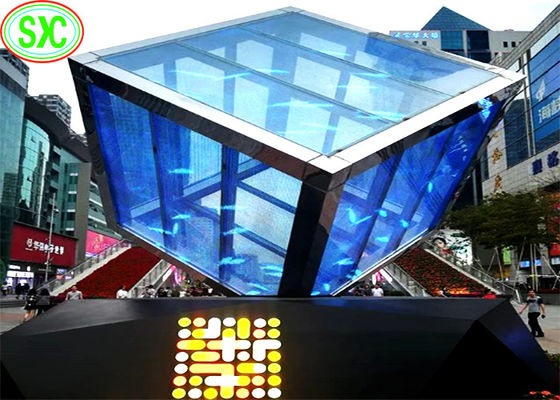 お買い得 屋外広告のためにフル カラーLED P7.8125 Mmの透明なビデオ・ディスプレイ オンライン