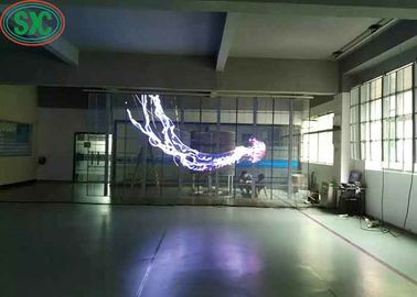 広視角透明フルカラーLEDグリッドスクリーン 3年保証