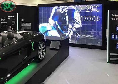 LED透明画面 高明るさフルカラー透明壁 32768ポイント/平方メートル レンタル