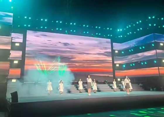 コンサートステージ レンタル 鋳型アルミ 室内フルカラーLEDディスプレイ P5 HD 大画面 高解像度