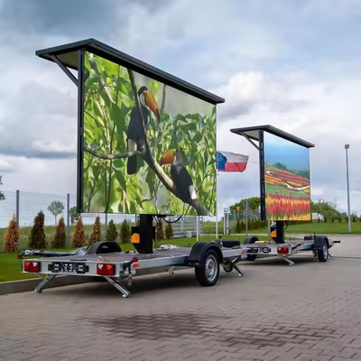 Canbest Outdoor Ready To Use Waterproof Seamless P4 ボックス トラック LED 掲示板 ロードショー モバイル LED ウォールディスプレイ トラックの画面