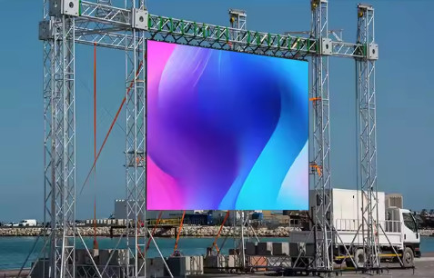 鉄鋼HD広告LEDスクリーン 防水ハウスと高画素密度 62500/sqm