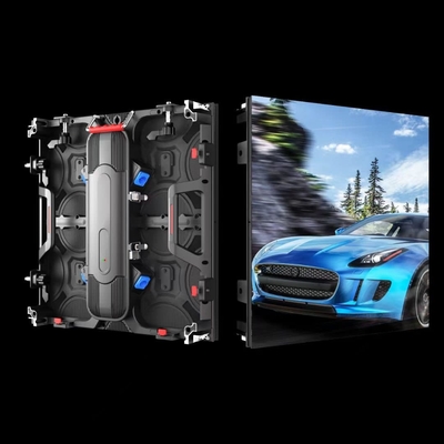 防水型 鋳型 アルミ製 LED スクリーン,P4.81 HD LED ビデオ ウォール パネル 250*250mm モジュール IP65 スキャン 1/13