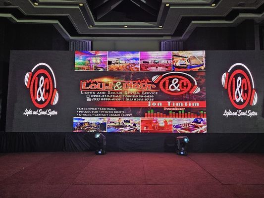 室内フルカラーステージ背景 P4 LED ビデオ 壁パネル ディスプレイ画面