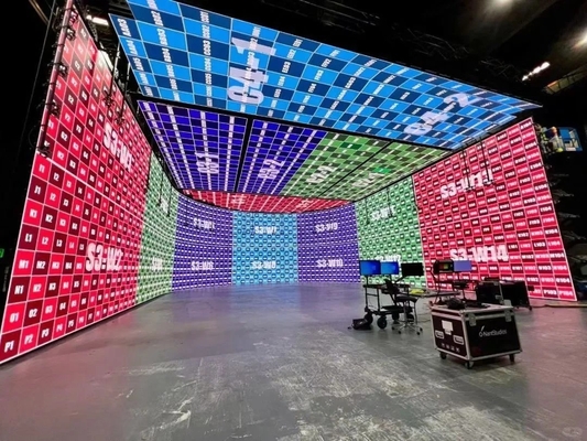 レンタル トランスペアレント LED スクリーン 1/16 スキャニング 250*250mm モジュール
