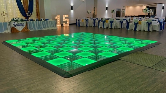室内 P8 フルカラー LED ダンスフロア 1000mmX500m キャビネット 3年保証